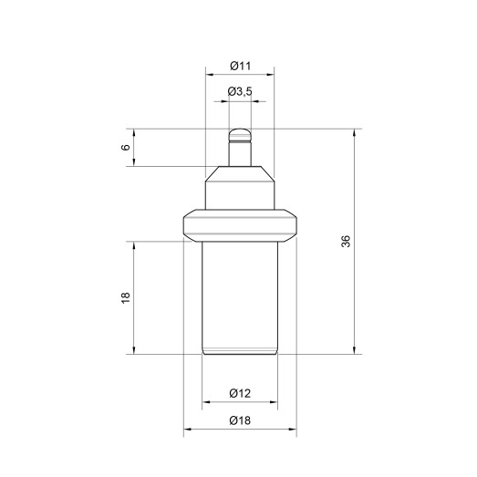 Термоэлемент Icma для антиконденсационного клапана 60°C №8749 (C06132AF1060)