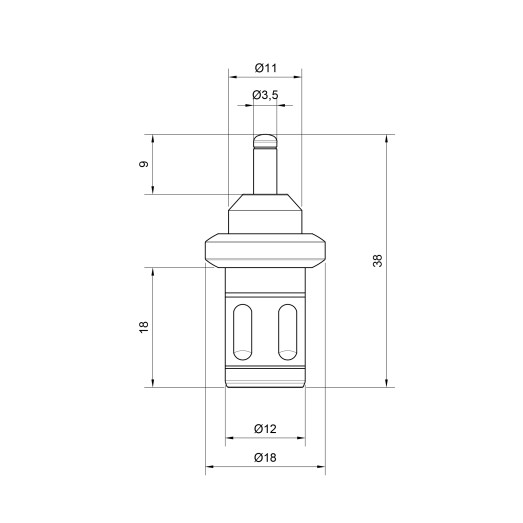 Термоэлемент Icma для антиконденсационного клапана 70°C №9023 (C06132AF1070)