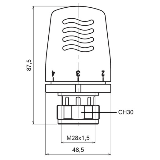 Термоголовка Icma 28х1,5 №1100 (821100AC20)