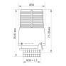 Термоголовка с выносным датчиком M30x1.5 Koer KR.1332 (KR2678)