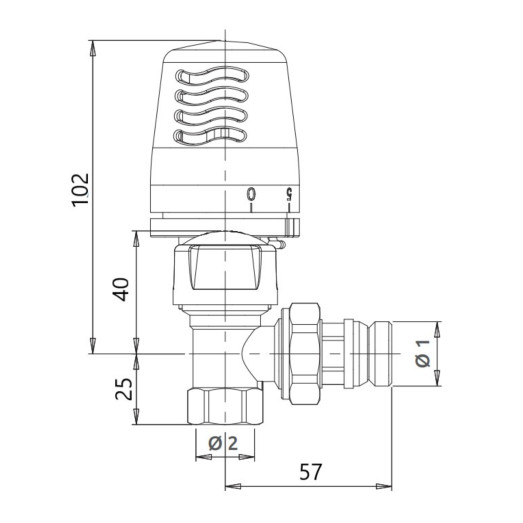 Термокомплект Icma 3/4" с антипротечкой угловой №KIT_1100+774-940+805-940