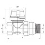 Кран термостатический прямой 3/4" KOER KR.923-GI (KR2685)