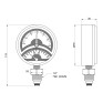 Термоманометр Icma 1/2" 0-4 бар нижнее подключение №258 (91258AD04120)