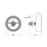 Термоманометр Icma 1/2" 0-6 бар заднее подключение №259 (91259AD06120)