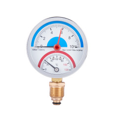 Термоманометр Thermo Alliance Standart 80 мм 1/2" нижнє підключення (SD17210B)