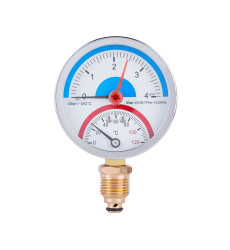 Термоманометр Thermo Alliance Standart 80 мм 1/2" нижнє підключення (SD1724B)