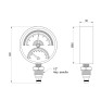 Термоманометр Thermo Alliance Standart 80 мм 1/2" нижнє підключення (SD1726B)