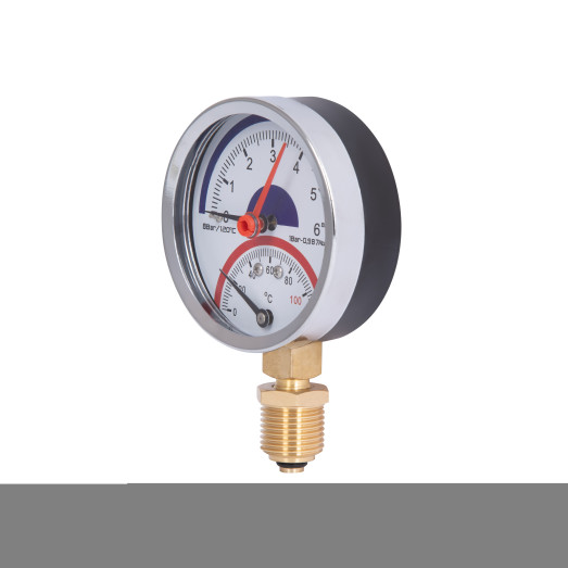 Термоманометр Thermo Alliance Standart 80 мм 1/2" нижнє підключення (SD1726B)