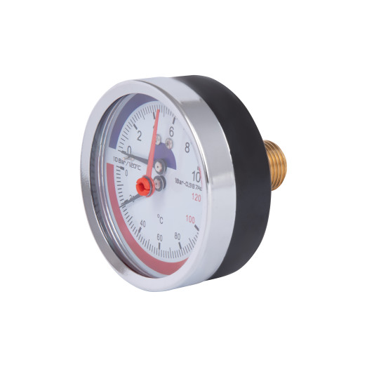 Термоманометр Thermo Alliance Standart 80 мм 1/2" заднє підключення (SD17310B)