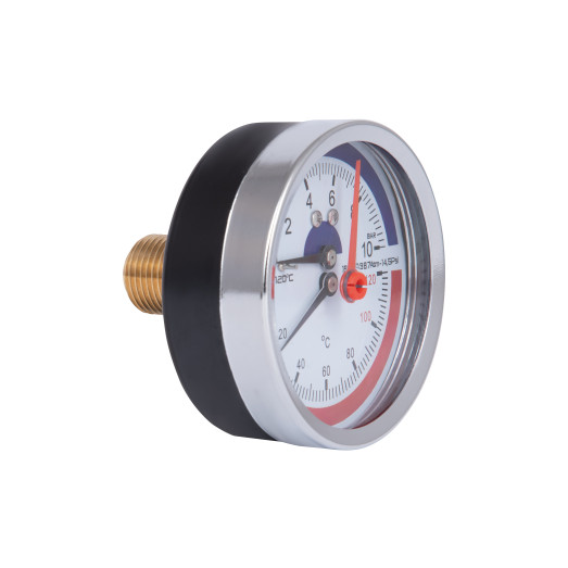 Термоманометр Thermo Alliance Standart 80 мм 1/2" заднє підключення (SD17310B)