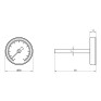 Термометр Icma 0-120°С для антиконденсационного клапана №134 (871340120)