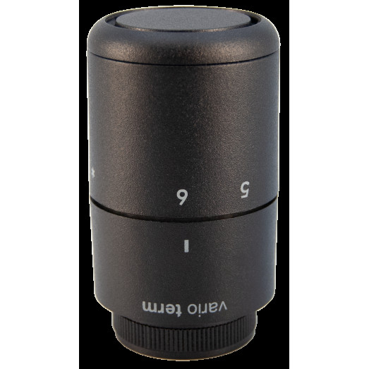 Термостатическая головка Vario Term Tucan GS.10 (резьба M30x1,5) структурированная черная (000M666A014)