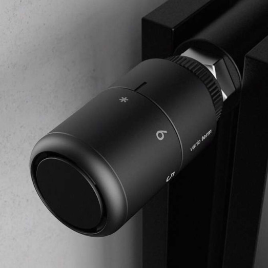 Термостатична головка Vario Term Tucan GS.10C (різьба M30x1,5) матовий чорний (000M665A124)