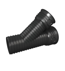 Тройник канализационный без уплотнения (3 раструба) Magnacor 250/200 мм 45° (82330)