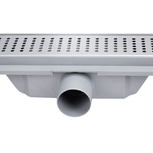 Трап Qtap Dry FB304-700 лінійний з сухим закривом та нержавіючою решіткою 700х73 (QTDRYFB304700)