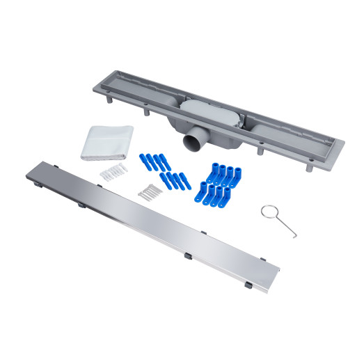 Трап Qtap Dry Tile304-600 лінійний з сухим закривом під плитку 600 мм (QTDRYTILE304600)
