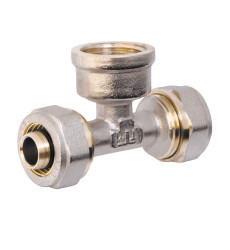 Трійник обтискний Valve 16х1/2"х16 ВР SV159161516