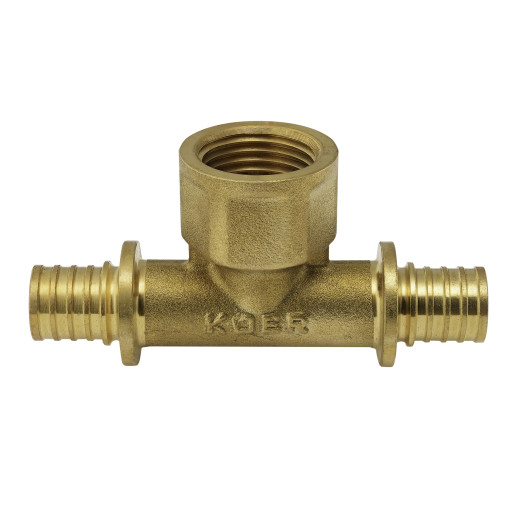 Трійник перехідний з ВР Koer KA.T16-06F-16 - 16(2.2mm) x 1/2"F x 16(2.2mm) (KR4894)