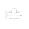 Тройник PPR Alfa Plast 40х32х40 (APRETE4032X)