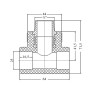 Тройник PPR Blue Ocean 25х3/4"х25 ЗР (BOETTX2502XXX)