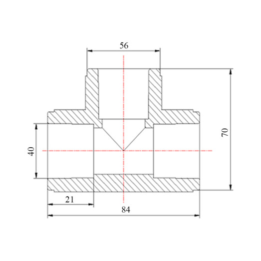 Трійник PPR Blue Ocean 40 мм (BOETXX40XXXXX)