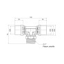 Трійник прес Icma 26х1"х26 ЗР №407 (81407AFGP06)