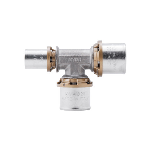 Тройник пресс Icma 26х26х16 №406 (81406GPGPGH06)