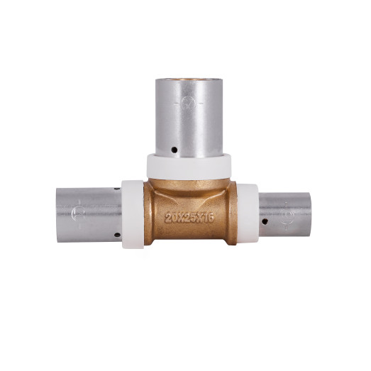 Трійник прес SharkBite 20х25х16 мм (SNP03202516BB)