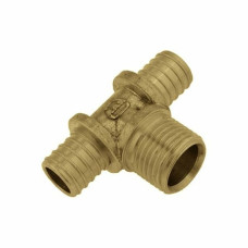 Тройник KAN Push с наружной резьбой, вертикальный никелированный 18x2/G1/2"/18x2 (1109257010)