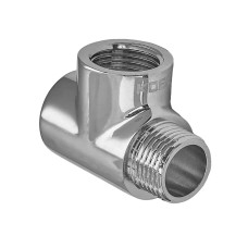 Трійник редукційний Koer KF.T06FFM.CHR - 1/2" FFМ хром (KR5622)