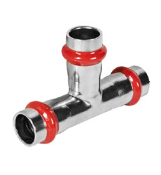 Тройник трехраструбный Koer KQ.T15 Press-Inox AISI 304 15x15x15 (KR6347)