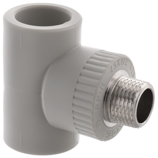 Тройник с наружной резьбой ППР KOER 25x1/2"
