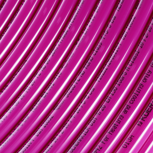 Труба для теплої підлоги з кисневим бар'єром Koer PEX-B EVOH 16 * 2,0 (pink) (400 м) (KR2852)