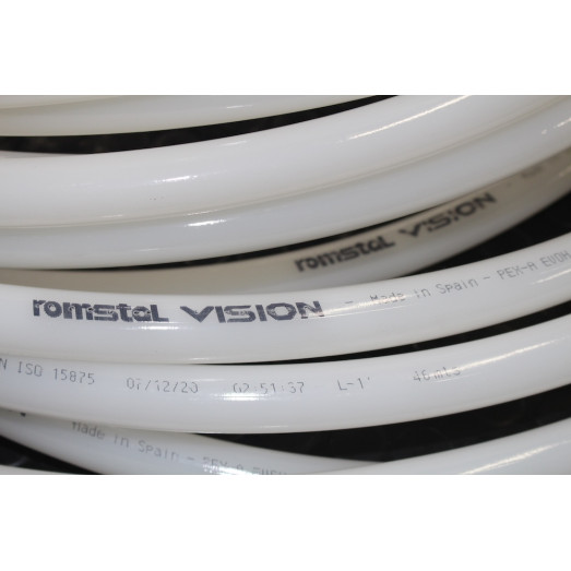 Труба Romstal PE-Xa з кисневим бар'єром 16х2.0 мм бухта 500 м біла