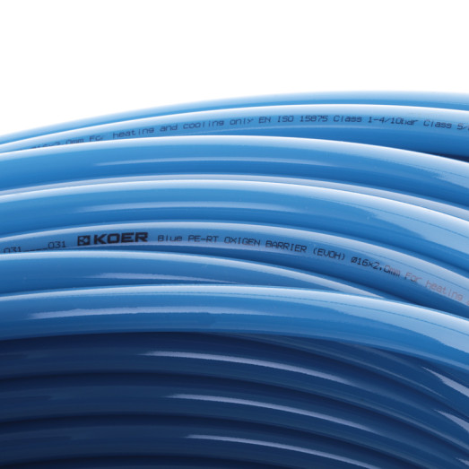 Труба ТП KOER PERT EVOH 16*2,0 (BLUE) з кисневим бар'єром (KR3090)
