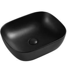 Умывальник накладной керамический Mixxus Premium Diverse-0101 Black 490x395x150mm (MP6485)