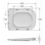 Унитаз-компакт Mixxus WAVE-0404-R 630х350х805mm, система смыва RIMLESS (MI6692)