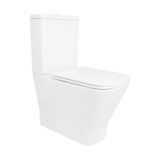 Унитаз-компакт Qtap Cardinal Ultra Quiet безободковый с сиденьем Soft-close (QT04222168AUQ3W)