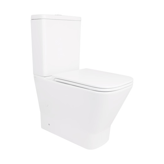 Унитаз-компакт Qtap Cardinal Ultra Quiet безободковый с сиденьем Soft-close (QT04222168AUQ3W)