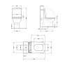 Унитаз-компакт Qtap Crow безободковый с сиденьем Soft-close (QT05222170W)