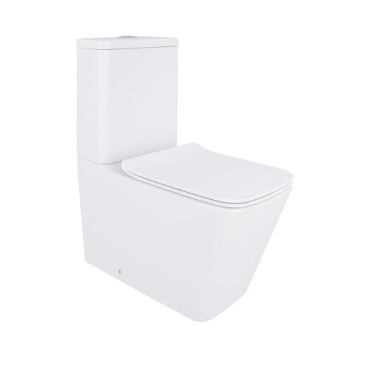 Унитаз-компакт Qtap Crow Eco безободковый с сиденьем Soft-close (QTCRO27W48750)