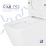 Унитаз-компакт Qtap Crow Eco безободковый с сиденьем Soft-close (QTCRO27W48750)