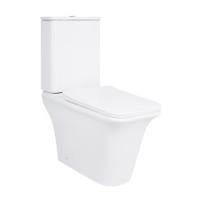 Унитаз-компакт Qtap Kalao безободковый с сиденьем Soft-close (QT08221213AW)