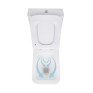 Унитаз-компакт Qtap Kalao безободковый с сиденьем Soft-close (QT08221213AW)