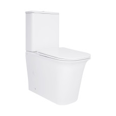 Унитаз-компакт Qtap Nando безободковый с сиденьем Soft-close (QT12221222AW)