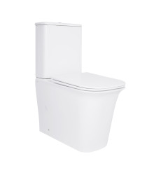 Унитаз-компакт Qtap Nando безободковый с сиденьем Soft-close (QT12221222AW)
