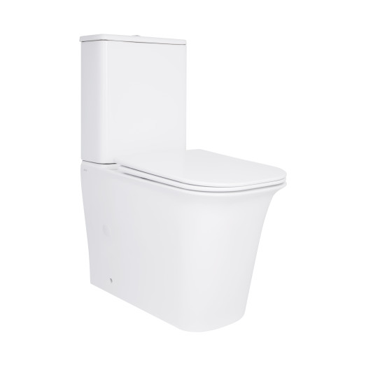 Унитаз-компакт Qtap Nando безободковый с сиденьем Soft-close (QT12221222AW)