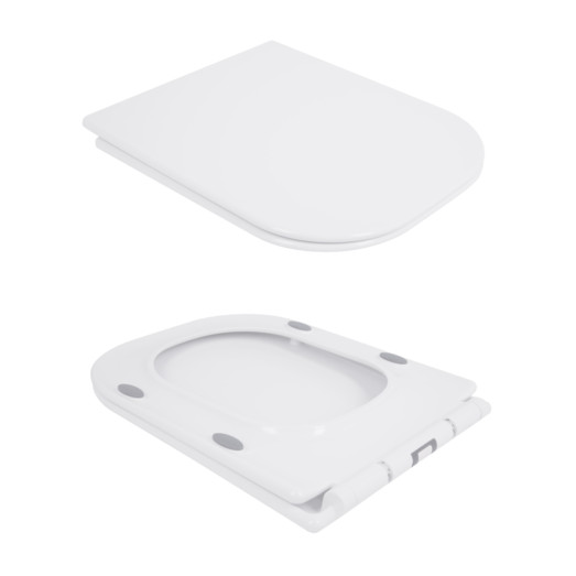 Унитаз-компакт Qtap Nando безободковый с сиденьем Soft-close (QT12221222AW)