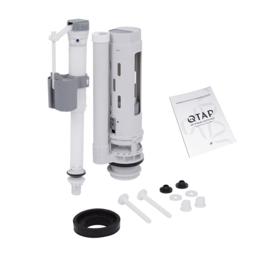 Унитаз-компакт Qtap Nando безободковый с сиденьем Soft-close (QT12221222AW)