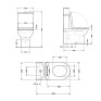 Унитаз-компакт Qtap Presto безободковый с сиденьем Soft-close (QT24221217AW)